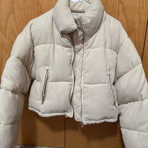 Adika Beige Puffer Jacket
